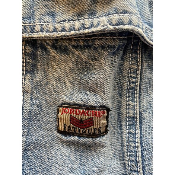 80's Jordache Stonewash Denim Blue Jeans Size 24x25 Straight Leg Cargo - Picture 13 of 14